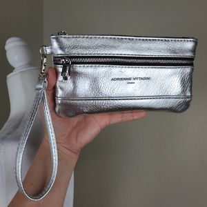 Adrienne Vittadini wallets silver coin purse